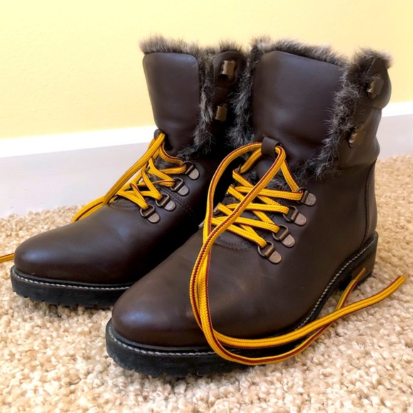 Joules Women's Ashwood Fashion Hiker Boot in chestnut size 10 - Picture 6 of 8